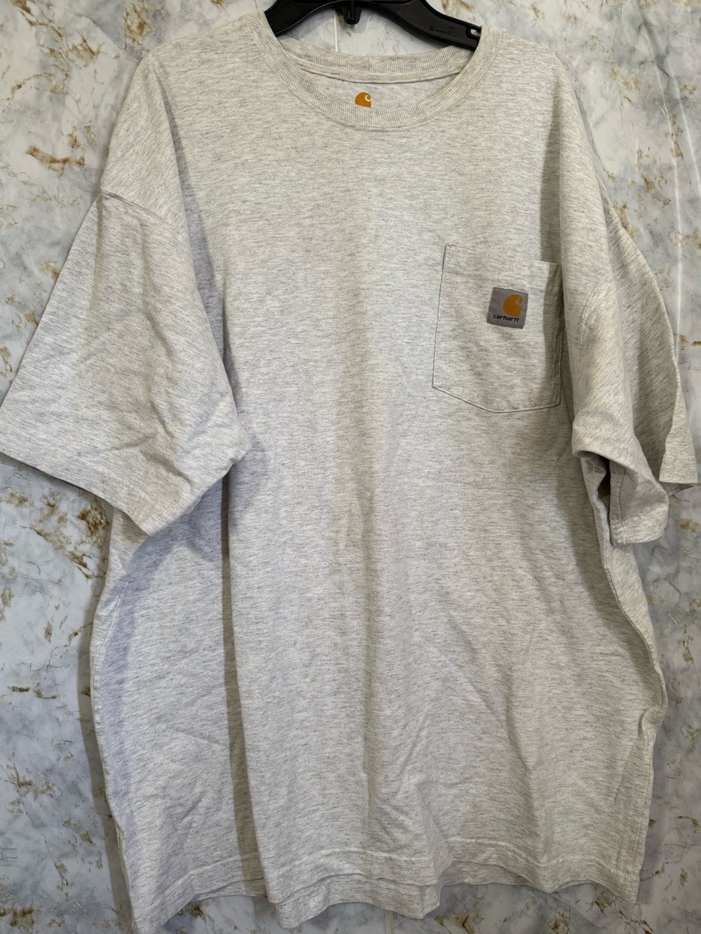 Carhartt Light Gray Pocket Short-Sleeve Tee
